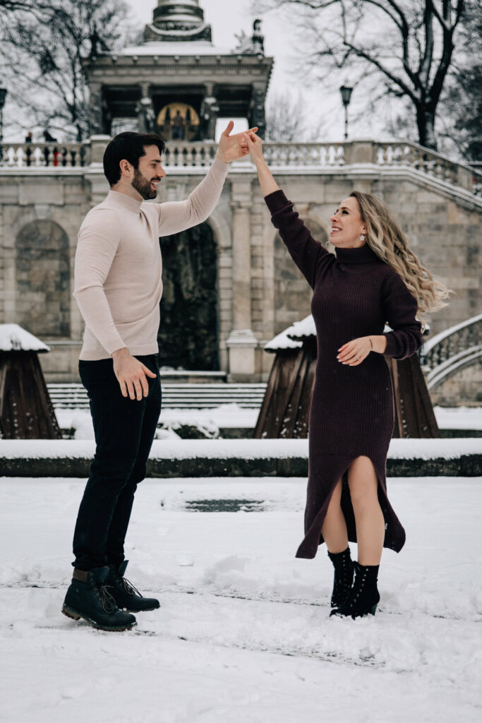 Paarshooting München Friedensengel Stefanie Fleischmann Fotografie